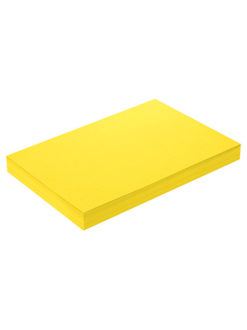Бумага цветная ПЛОТНАЯ BRAUBERG, А4, 160 г/м2, 250 л., желтая, интенсив, для печати, творчества, 116674