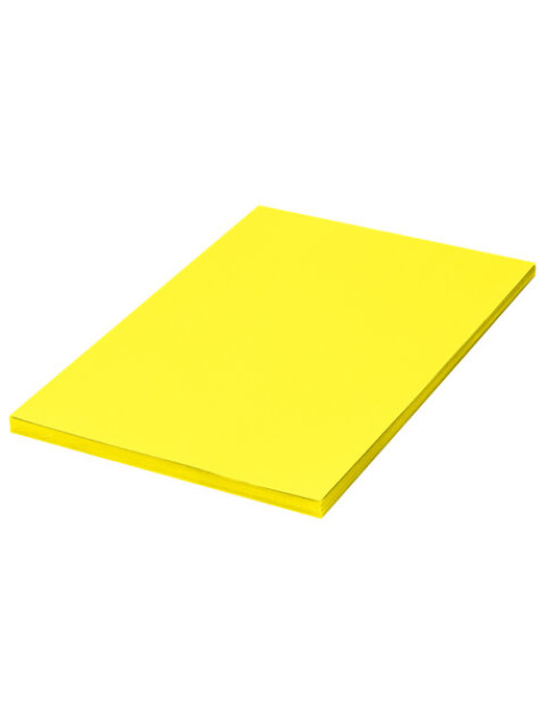 Бумага цветная BRAUBERG, А4, 75 г/м2, 100 л., НЕОН, желтая, для офисной техники, 116670