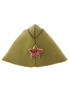 Пилотка военная однослойная, металлическая красная звезда, размер универсальный (51-54), ПЛ-02