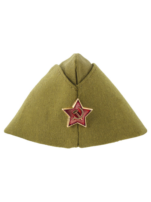 Пилотка военная однослойная, металлическая красная звезда, размер универсальный (51-54), ПЛ-02