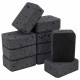 Губки для посуды 9,5х7х3,5 см, КОМПЛЕКТ 10 шт., BIG BLACK, КРУПНОПОРИСТЫЙ поролон с абразивным слоем, LAIMA, 608650