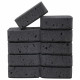 Губки для посуды 9,5х7х3,5 см, КОМПЛЕКТ 10 шт., BIG BLACK, КРУПНОПОРИСТЫЙ поролон с абразивным слоем, LAIMA, 608650