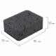 Губки для посуды 9,5х7х3,5 см, КОМПЛЕКТ 10 шт., BIG BLACK, КРУПНОПОРИСТЫЙ поролон с абразивным слоем, LAIMA, 608650