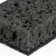 Губки для посуды 9,8х6,6х3 см, КОМПЛЕКТ 10 шт., SQUARE BLACK, КРУПНОПОРИСТЫЙ поролон с абразивным слоем, LAIMA, 608648
