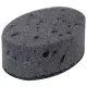 Губки для посуды 9,5х6,5х3,5 см, КОМПЛЕКТ 6 шт., OVAL BLACK, КРУПНОПОРИСТЫЙ поролон с абразивным слоем, LAIMA, 608649