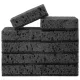 Губки для посуды 9,8х6,6х3 см, КОМПЛЕКТ 10 шт., SQUARE BLACK, КРУПНОПОРИСТЫЙ поролон с абразивным слоем, LAIMA, 608648