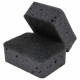Губки для посуды 9,5х7х3,5 см, КОМПЛЕКТ 10 шт., BIG BLACK, КРУПНОПОРИСТЫЙ поролон с абразивным слоем, LAIMA, 608650
