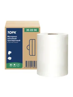 Протирочный нетканый материал TORK Advanced, 266 листов в рулоне, 39,5х27,6 см, белый, 352200