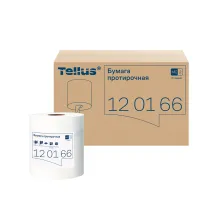 Бумага протирочная с центральной вытяжкой 275 м, Tellus/TORK (M2) UNIVERSAL, 1-слойная, белая, КОМПЛЕКТ 6 рулонов, 120166