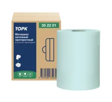 Протирочный нетканый материал TORK Advanced, 253 листа в рулоне, 39,5х27,6 см, бирюзовый, 352201