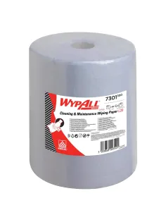 Бумага протирочная KIMBERLY-CLARK Wypall L20, 500 листов в рулоне, 33х38 см, 2-слойная, голубая, 7301