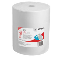 Протирочный нетканый материал KIMBERLY-CLARK Wypall X60, 650 листов в рулоне, 42х38 см, белый, 8349