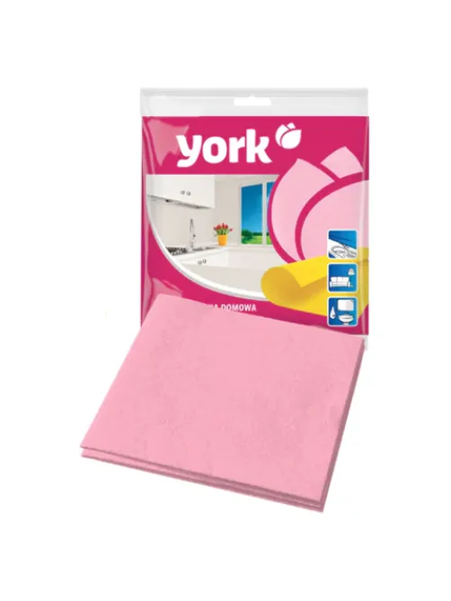 Салфетки ВИСКОЗНЫЕ универсальные, 35х35 см, КОМПЛЕКТ 5 шт., 85 г/м2, YORK, 20020