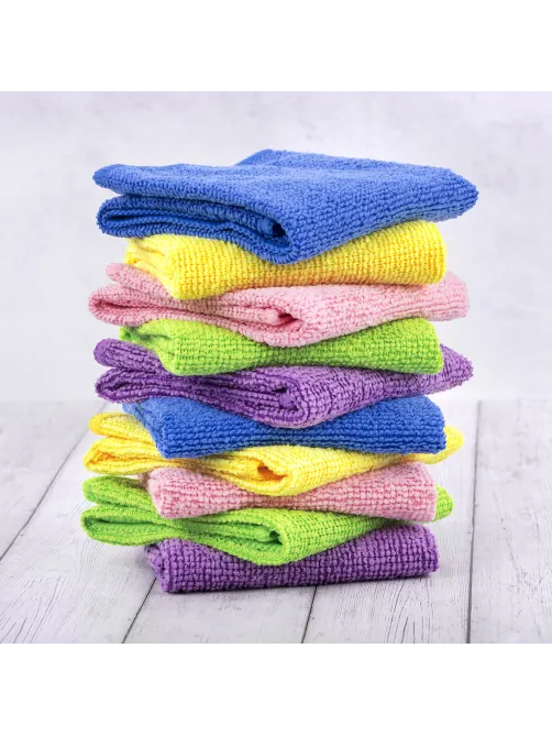 Салфетки из МИКРОФИБРЫ 30х30 см MULTI COLOUR, big pack, КОМПЛЕКТ 10 шт., 180 г/м2, LAIMA HOME, 607794