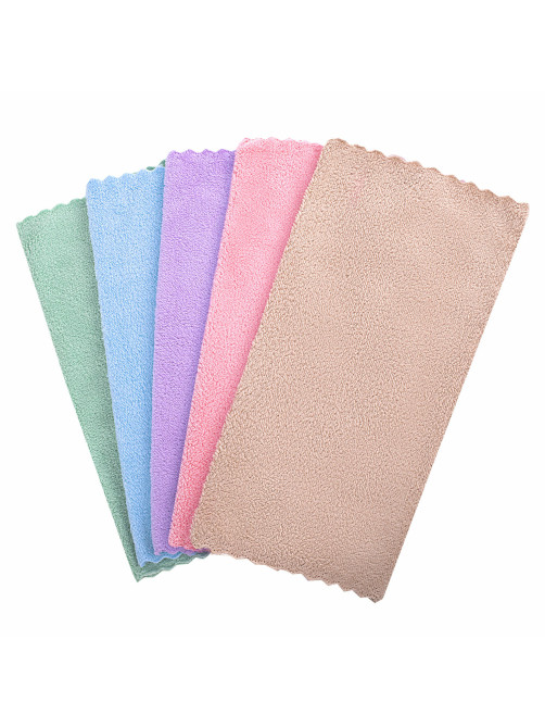 Салфетки из МИКРОФИБРЫ ПЛЮШЕВОЙ 30х30 см, КОМПЛЕКТ 20 шт., PASTEL, ассорти, 250 г/м2, LAIMA HOME, 608444
