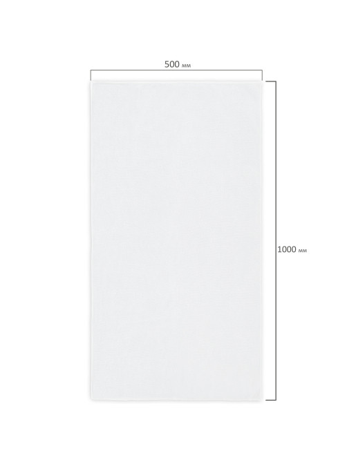Салфетка из МИКРОФИБРЫ 50х100 см, WHITE ULTRA DENSE OVERLOCK, белая, 280 г/м2, LAIMA HOME, 608226