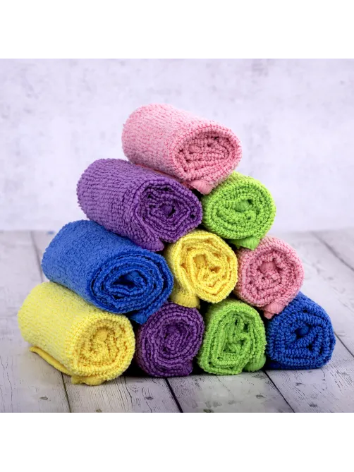 Салфетки из МИКРОФИБРЫ 30х30 см MULTI COLOUR, big pack, КОМПЛЕКТ 10 шт., 180 г/м2, LAIMA HOME, 607794