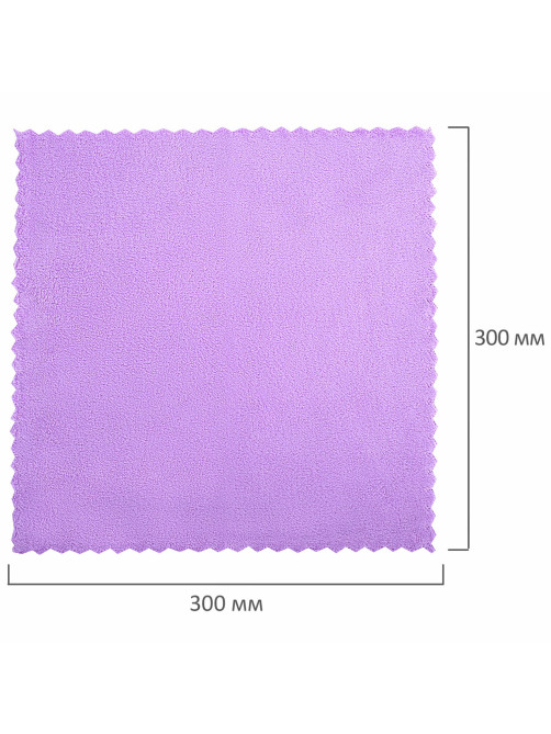 Салфетки из МИКРОФИБРЫ ПЛЮШЕВОЙ 30х30 см, КОМПЛЕКТ 10 шт., PASTEL, ассорти, 250 г/м2, LAIMA HOME, 608445