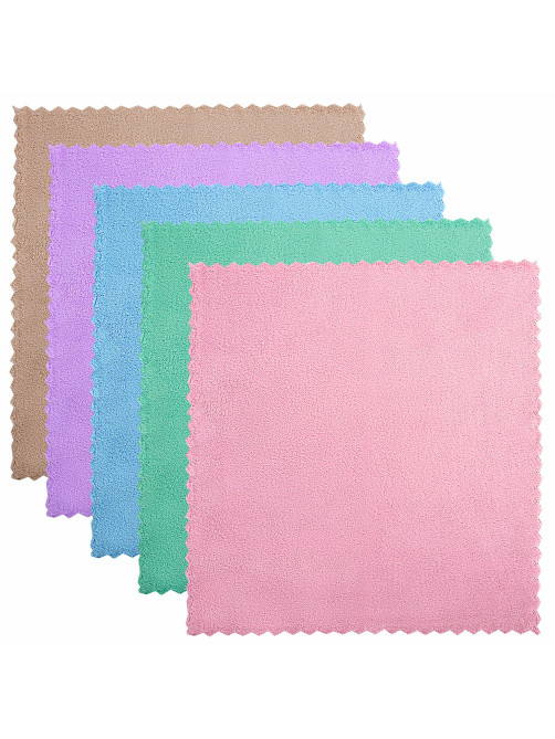 Салфетки из МИКРОФИБРЫ ПЛЮШЕВОЙ 30х30 см, КОМПЛЕКТ 20 шт., PASTEL, ассорти, 250 г/м2, LAIMA HOME, 608444