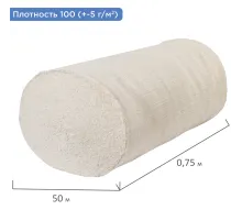 Полотно нитепрошивное (НЕТКОЛ), Узбекистан, рулон 0,75х50 м, 100 (±5) г/м2, в пакете, LAIMA, 600931