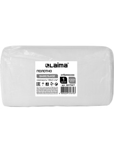 Полотно ВАФЕЛЬНОЕ, Узбекистан, отбеленное, рулон 0,45х50 м, плотность 150 (±10) г/м2, в пакете, LAIMA, 607527