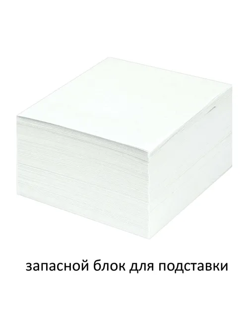Блок для записей непроклеенный, 8х8х4 см, плотность 65 г/м2, белизна 90-92%, STAFF, 126368