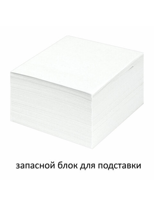 Блок для записей непроклеенный, 8х8х4 см, плотность 65 г/м2, белизна 90-92%, STAFF, 126368