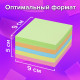 Блок для записей в боксе, 9х9х5 см, плотность 80 г/м2, цветной, BRAUBERG, 122226