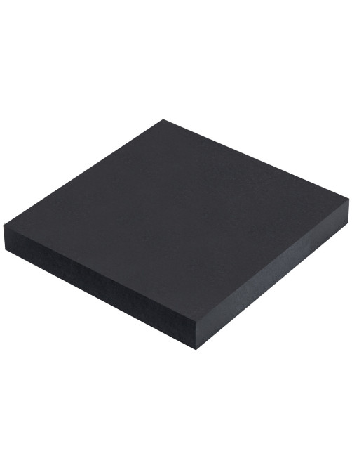 Блок самоклеящийся (стикеры) черный BRAUBERG BLACK, 76х76 мм, 100 листов, 115204