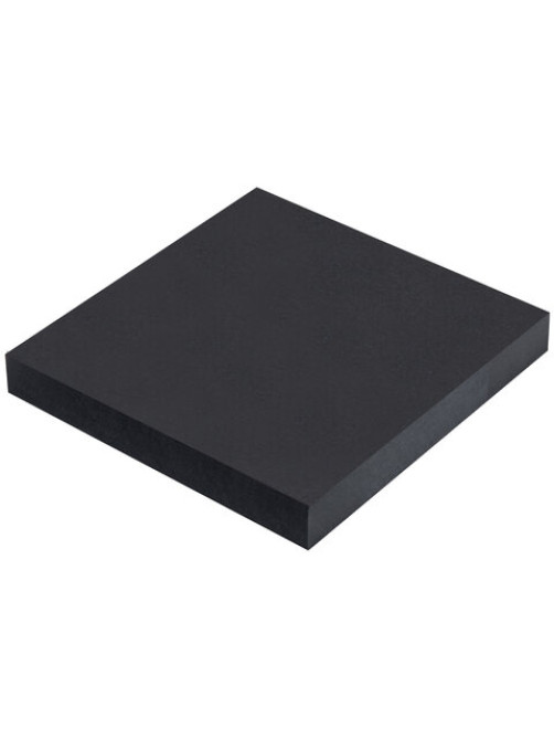 Блок самоклеящийся (стикеры) черный BRAUBERG BLACK, 76х76 мм, 100 листов, 115204