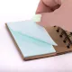 Закладки клейкие в книжке BRAUBERG PASTEL 200 штук: 50х15 мм 5 цветов х 25 листов, 50х75 мм 3 цвета х 25 листов, 115582