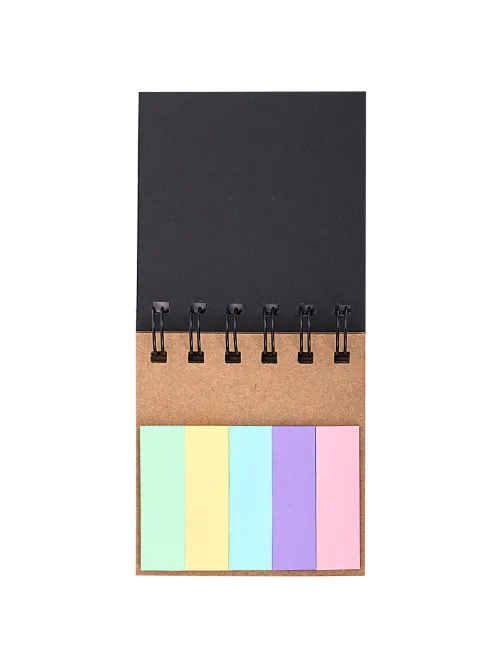 Закладки клейкие в книжке BRAUBERG PASTEL 200 штук: 50х15 мм 5 цветов х 25 листов, 50х75 мм 3 цвета х 25 листов, 115582