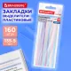 Закладки клейкие, выделители текста, BRAUBERG ULTRA PASTEL COLOR, 135х5 мм, 160 штук (8 цветов х 20 листов), 116686