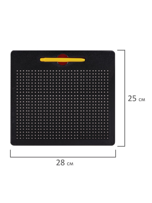 Магнитный планшет доска MAGPAD MAX для рисования 25х28 см, 713 шариков, BRAUBERG KIDS, 664922
