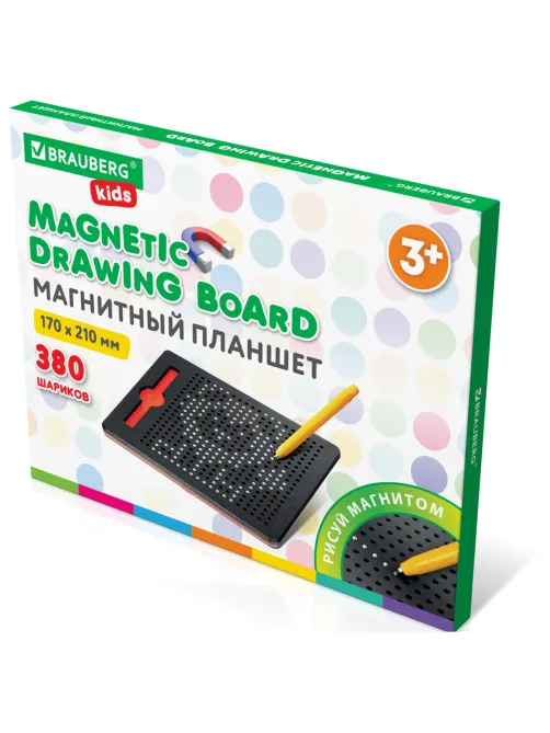 Магнитный планшет-доска MAGPAD MEDIUM для рисования 17х21 см, 380 шариков, BRAUBERG KIDS, 664921