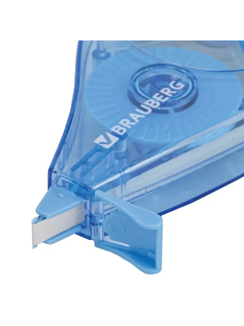 Корректирующая лента BRAUBERG PRO, 5 мм х 20 м, механизм перемотки, корпус синий, блистер, 272492