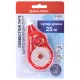 Корректирующая лента BRAUBERG MAXI PLUS, 5 мм х 25 м, механизм перемотки, корпус красный, блистер, 272501