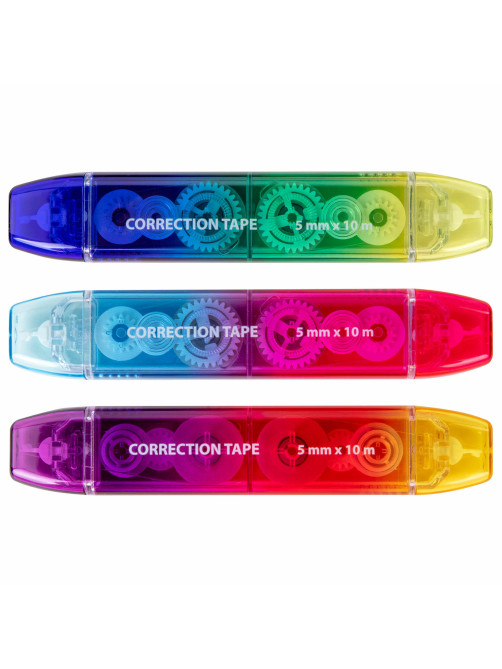 Корректирующая лента двусторонняя 5 мм x 10 м, BRAUBERG 