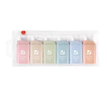 Корректирующая лента BRAUBERG COMPACT PASTEL, 5 мм х 6 м, КОМПЛЕКТ 6 штук, пенал с zip-lock, 272496