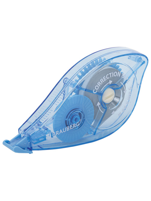 Корректирующая лента BRAUBERG PRO, 5 мм х 20 м, механизм перемотки, корпус синий, блистер, 272492