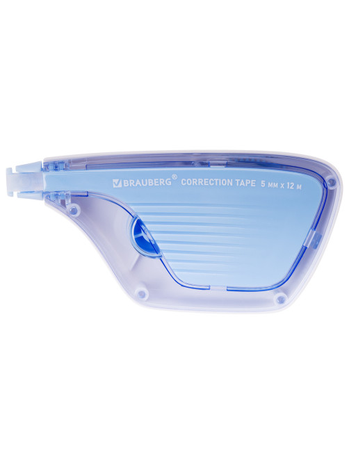 Корректирующая лента BRAUBERG ULTRA, 5 мм х 12 м, корпус бело-голубой, блистер, 229064