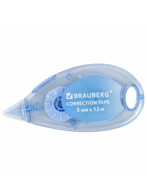 Корректирующая лента BRAUBERG PASTEL, 5 мм x 12 м, механизм перемотки, ВЫГОДНАЯ УПАКОВКА 3 штуки в блистере, 271252