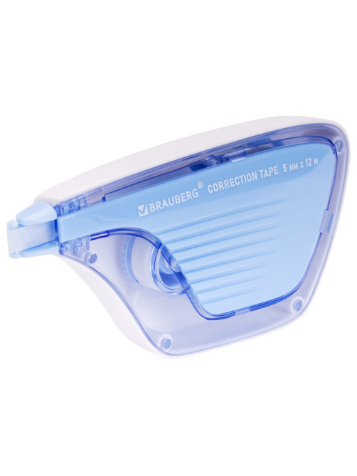 Корректирующая лента BRAUBERG ULTRA, 5 мм х 12 м, корпус бело-голубой, блистер, 229064