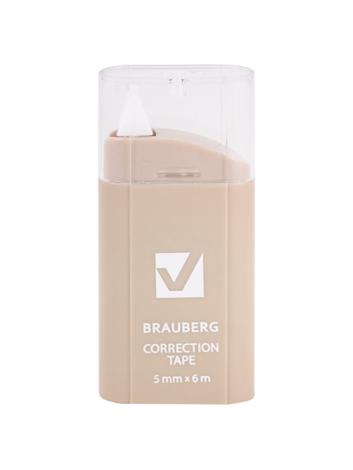 Корректирующая лента BRAUBERG COMPACT PASTEL, 5 мм х 6 м, корпус ассорти, блистер, 272495
