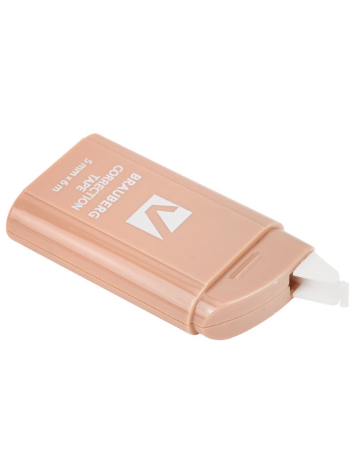 Корректирующая лента BRAUBERG COMPACT PASTEL, 5 мм х 6 м, КОМПЛЕКТ 6 штук, пенал с zip-lock, 272496