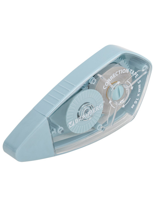 Корректирующая лента BRAUBERG REWIND, 5 мм х 16 м, ВЫГОДНАЯ УПАКОВКА 3 штуки в блистере, механизм перемотки, 272491