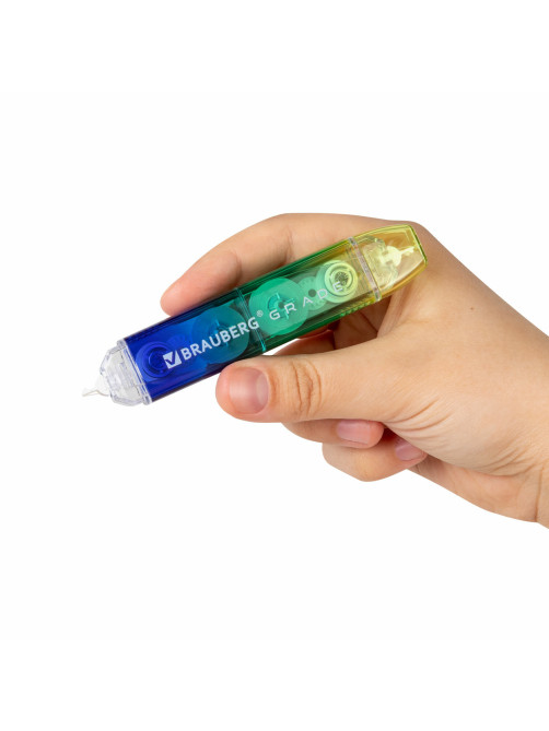 Корректирующая лента двусторонняя 5 мм x 10 м, BRAUBERG 