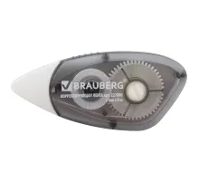 Корректирующая лента BRAUBERG BLACK&WHITE, 5 мм х 8 м, корпус черный тонированный, механизм перемотки, блистер, 227800