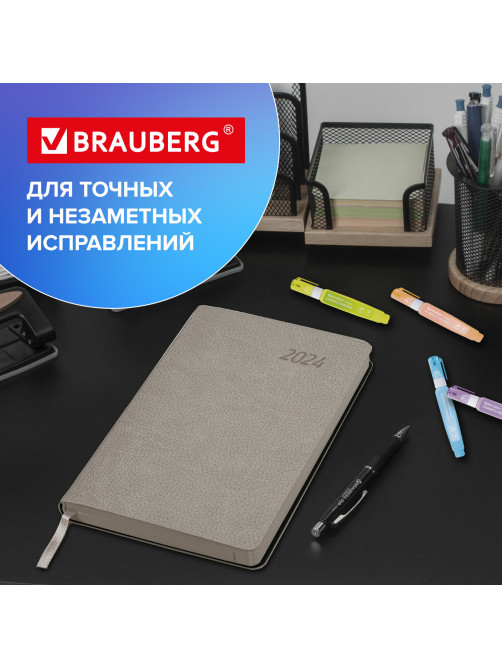 Ручка-корректор 9 мл ВЫГОДНАЯ УПАКОВКА, КОМПЛЕКТ 4 штуки, BRAUBERG PASTEL, 271922