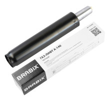 Газлифт BRABIX A-140 стандартный, черный, длина в открытом виде 413 мм, d50 мм, класс 2, 532002